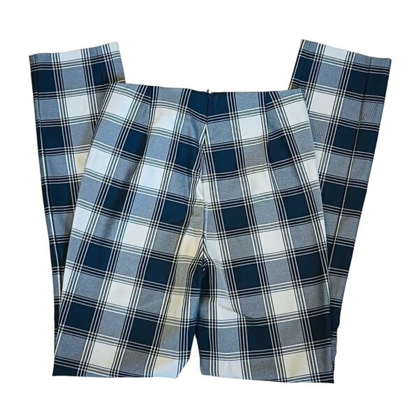 Rag & Bone Women’s Sz 0 Blue Plaid Pants Simone High Rise Ankle Slim Stretch - Picture 8 of 16